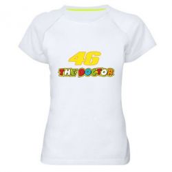 Женская футболка для спорта The Doctor Rossi 46 - PrintSalon