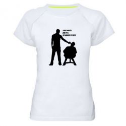 Жіноча футболка для спорту Three minutes. - PrintSalon