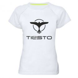 Женская футболка для спорта Tiesto Logo 3 - PrintSalon