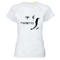 Женская футболка для спорта Tiesto - PrintSalon