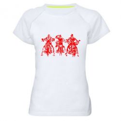 Женская футболка для спорта Три богатыря - PrintSalon