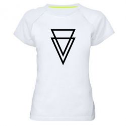 Женская футболка для спорта Triangles - PrintSalon