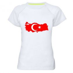 Женская футболка для спорта Turkey - PrintSalon