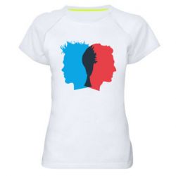 Женская футболка для спорта Tyler Durden & Jack-PrintSalon Женская футболка для спорта Tyler Durden & Jack