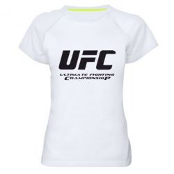 Женская футболка для спорта UFC - PrintSalon