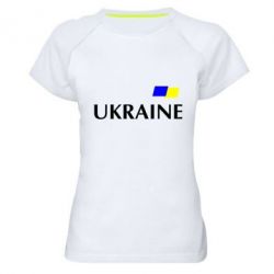 Жіноча футболка для спорту FLAG UKRAINE - PrintSalon