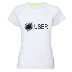Женская футболка для спорта User Habrahabr - PrintSalon