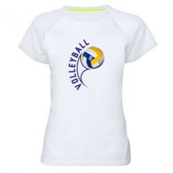 Женская футболка для спорта Волейбол - PrintSalon