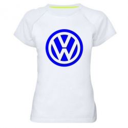 Женская футболка для спорта Volkswagen Logo - PrintSalon
