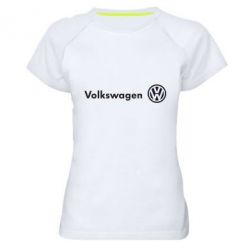 Женская футболка для спорта Volkswagen Motors - PrintSalon