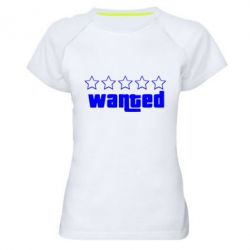 Женская футболка для спорта Wanted - PrintSalon