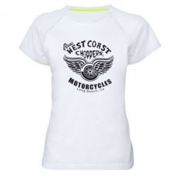 Женская футболка для спорта West Coast Choppers - PrintSalon