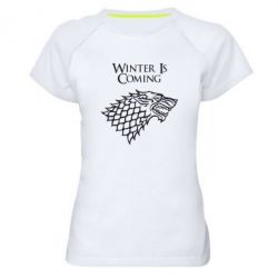 Женская футболка для спорта Winter is coming (Игра престолов) - PrintSalon