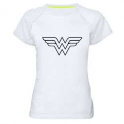 Женская футболка для спорта Wonder Woman Logo - PrintSalon