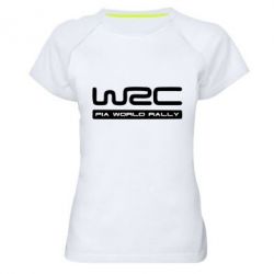 Женская футболка для спорта WRC - PrintSalon