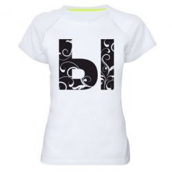 Женская футболка для спорта Ы - PrintSalon