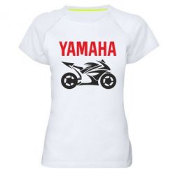 Женская футболка для спорта Yamaha Bike - PrintSalon