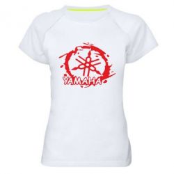 Женская футболка для спорта Yamaha Moto - PrintSalon