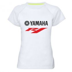Женская футболка для спорта Yamaha R1 - PrintSalon
