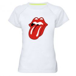 Жіноча футболка для спорту Мова Rolling Stones - PrintSalon