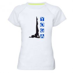 Жіноча футболка для спорту Yoga - PrintSalon