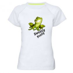 Женская футболка для спорта Жабка - PrintSalon