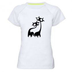 Женская футболка для спорта Жирафы - PrintSalon