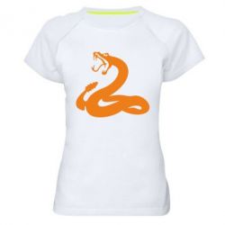 Женская футболка для спорта Змея - PrintSalon