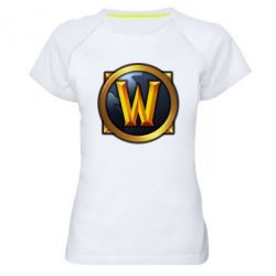 Жіноча футболка для спорту Значок wow - PrintSalon