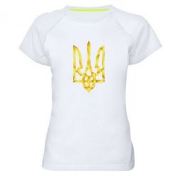Женская футболка для спорта Золотий герб - PrintSalon