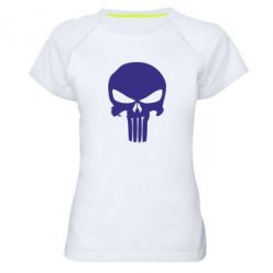 Женская футболка для спорта Зубастый череп - PrintSalon