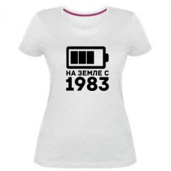 Женская премиум футболка 1983 - PrintSalon