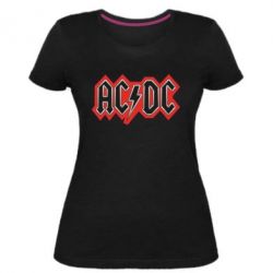 Женская премиум футболка AC/DC Vintage