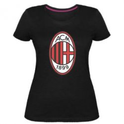 Жіноча преміум футболка AC Milan - PrintSalon