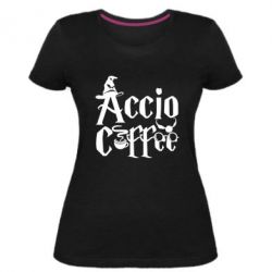 Жіноча преміум футболка Accio Coffee - PrintSalon