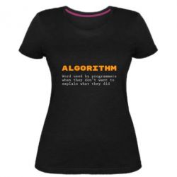 Женская премиум футболка Algorithm - PrintSalon