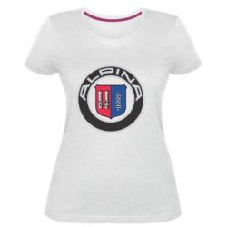 Жіноча преміум футболка Alpina - PrintSalon