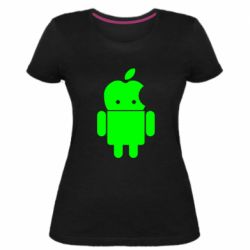 Женская премиум футболка Apdroid - PrintSalon