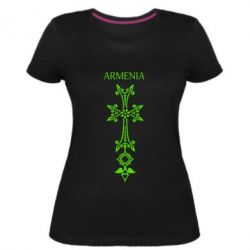 Женская премиум футболка Armenia - PrintSalon