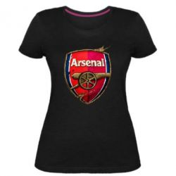 Жіноча преміум футболка Arsenal Art Logo - PrintSalon