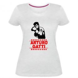 Женская премиум футболка Arturo Gatti - PrintSalon