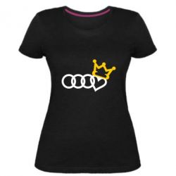 Женская премиум футболка Audi queen - PrintSalon