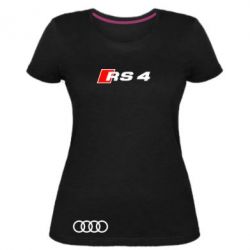Женская премиум футболка Audi RS4 - PrintSalon