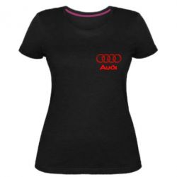 Жіноча преміум футболка Audi Малого - PrintSalon