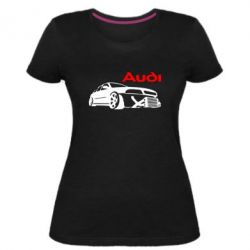 Женская премиум футболка Audi Turbo - PrintSalon