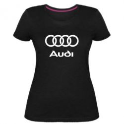 Женская премиум футболка Audi - PrintSalon