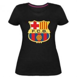 Женская премиум футболка Barcelona - PrintSalon