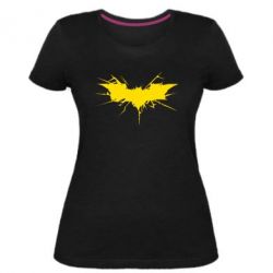 Женская премиум футболка Batman cracks - PrintSalon