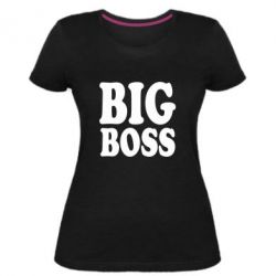 Женская премиум футболка Big Boss - PrintSalon