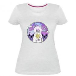 Женская премиум футболка Bitcoin on the planet - PrintSalon